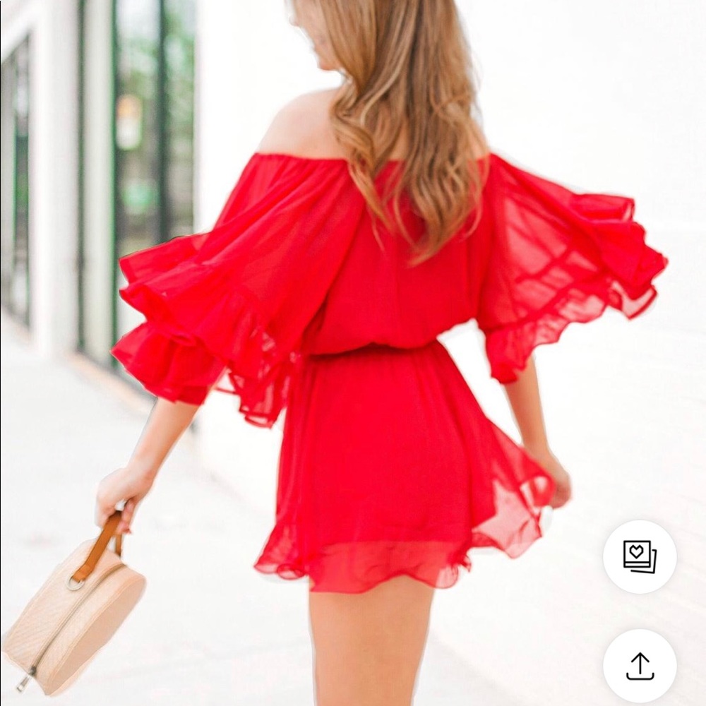 Endless Rose Romper- Red